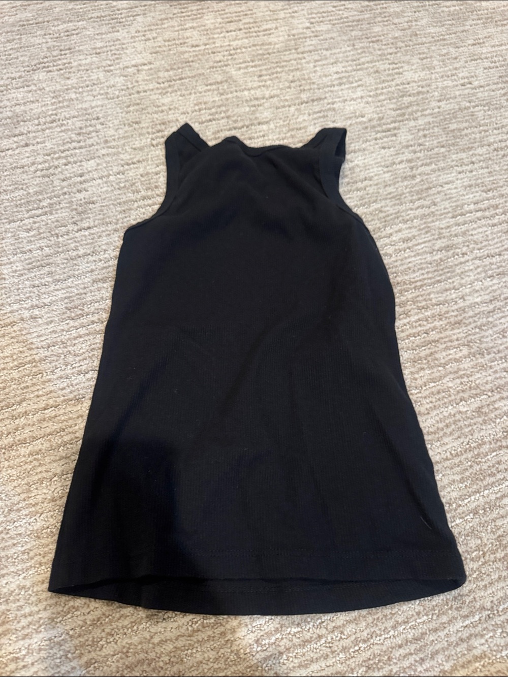 Noli Black Ribbed Tank - Picture 3 of 3